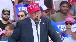 Full speech Trump holds first rally since debate against Biden