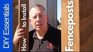 How to Dig Set and Concrete Fence Posts