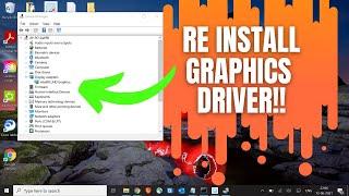 How To Reinstall Graphics Driver Display Driver on Windows 2022