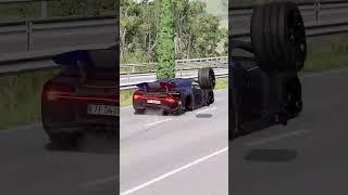 Bugatti vs Spike strip At 320 kmh 