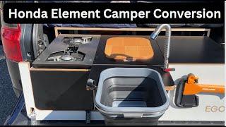 Honda Element Camper Conversion with my Egoenest box #camperconversion #tinyhomeonwheels