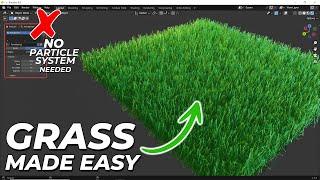 Create realistic grass in Blender 2024  No Particle System