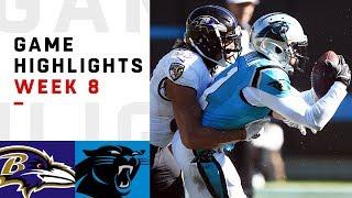 Ravens vs. Panthers Week 8 Highlights  NFL 2018