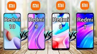 Xiaomi Redmi 7 Vs Redmi 8 Vs  Redmi 9 Vs Redmi 10  Full Comparison 2022