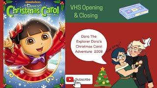 Dora The Explorer Doras Christmas Carol 2009 VHS Opening & Closing