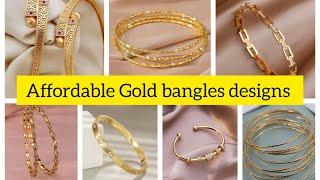 New Collection of Affordable Gold bangles designs for Girls & Ladies