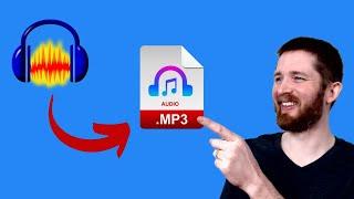 How to CONVERT Audacity Files to MP3 Export Audacity Recordings as MP3 Audio Files