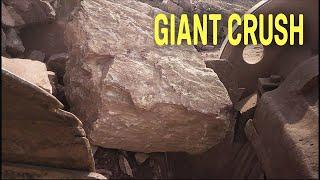 Super Giant powerful Stone crusher A Big Rock Crushing story  videostone crush zonestone #crusher