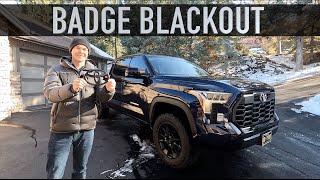 Toyota Tundra Badging Blackout