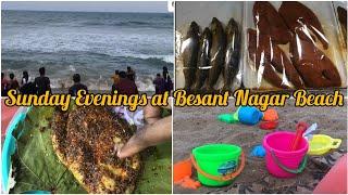 An Evening out to Chennai’s Besant Nagar Beach  Elliot’s Beach  Trying Sea Food at Besant Nagar