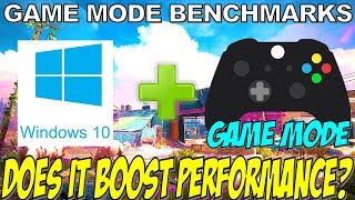 Windows 10 GAME MODE Benchmarks Does it BOOST Performance?