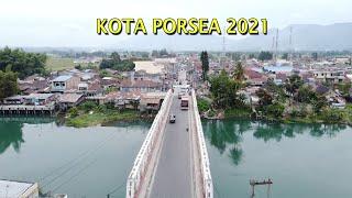 DRONE VIEW KOTA PORSEA KABUPATEN TOBA PROVINSI SUMATERA UTARA 2021