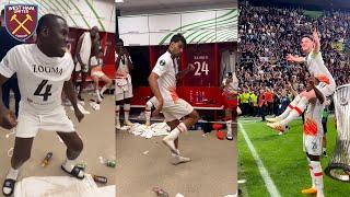 West Ham Players Crazy Celebrations After Winning The Conference League Final Against Fiorentina