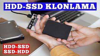 Windows 1011 Her Şeyi Taşıyın  HDD-SSD ve SSD-HDD Disk Klonlama