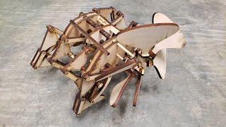 Laser Cut Mechanical Walker Strandbeest