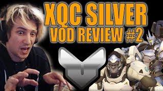 xQc Reviews Silver Main Tank Gameplay  xQc Vod Review #2