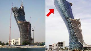 How Engineers made Impossible Tower in Abu Dhabi  Capital Gate Abu Dhabi