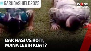 Adu Kuat Push Up Anggota TNI VS Tentara Amerika Siapa Menang?  tvOne Minute