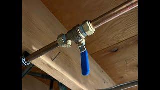 How To Drain Your Shut Off Valve With Drain Port to Winterize Your House