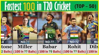 Fastest 100 HundredCentury In T20 Cricket  Top 50  Cricket List