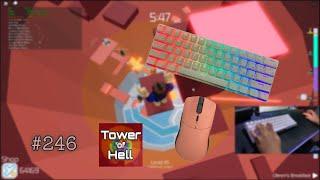 RK61 Keyboard ASMR #246 Roblox Tower Of Hell Gameplay 4K UHD