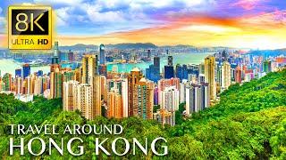 HONG KONG Amazing Tour in 8K ULTRA HD - Best Hong Kong Travel with Relaxing Music 8K TV