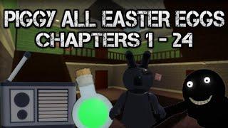 PIGGY ALL EASTER EGGS Chapters 1 - 24 + Character Focus Chapters