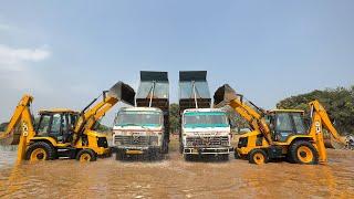 Washing JCB 3dx Plus  JCB 3dx Xtra  Tata 2518 Ex Truck  Tata Tipper