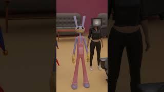 Jax X Pomni X ft tv women X meowth whos that pokemon  #shorts #animation #pikachumemes