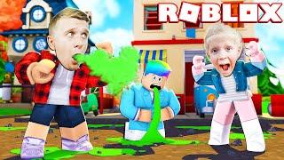 СИЛЬНО ЗАБОЛЕЛ в ROBLOX или Симулятор ЧИХАНИЯ Вирусом Милана и Папа на FFGTV