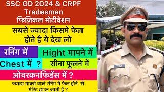 SSC GD & CRPF Tradesmen फिजिकल में सबसे ज्यादा किसमे फेल होते है । SSC GD 2024 physical motivation