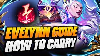 EVELYNN = ESCAPE LOW ELO  TIPS + TRICKS  CHALLENGER EVELYNN GUIDE