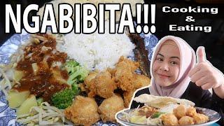 Masak & Makan PECEL TAHU KRISPI IKAN ASIN dll.