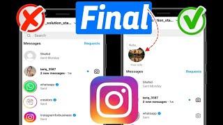 How to Fix Instagram Notes Feature Not Showing FINAL  How to Get Notes On Instagram