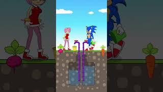 Sonic And Amy Story - Sonic Evil Vs Good Amy - Consequences Of Greed #shorts #sonic #shadow