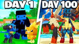 I Spent 100 DAYS With MEGA POKEMON ONLY In MINECRAFT COBBLEMON Minecraft Pokemon