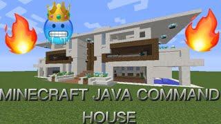 Minecraft Java command block house tutorial