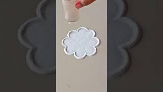 Small flower rangolieasy rangoli designrelaxing rangolirangoli youtube short