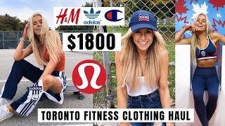 $1800 Lululemon Nike Adidas H&M & More Fitness Clothing Haul  Keltie OConnor