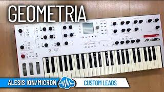 GEOMETRIA  ALESIS ION  MICRON  SOUND LIBRARY  CUSTOM LEADS