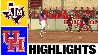 Texas A&M vs Houston Highlights  NCAA Softball Highlights  2023 College Softball