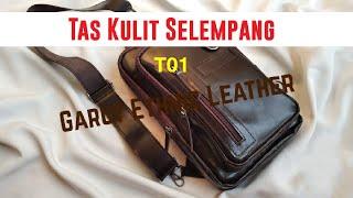 Tas Kulit Selempang Pria Asli Garut T01