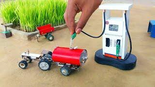diy tractor mini petrol pump science project  @KeepVilla