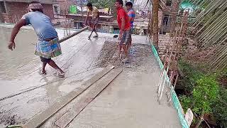 Roof Slab Construction  Rcc Concrete With Waterproofing  Roof Concrete