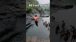 80 Feet Deep Jump Challenge  #shorts #viral