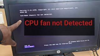 512 - Rear Chassis Fan Not  Detected ? Heres the 100% Fix for HP Compaq 8000 Elite  series desktop