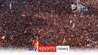 Spain celebrate winning Euro 2024