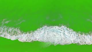 Sea Foam  Sea Wave ON_GREEN_SCREEN No-Copyright