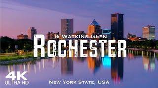 ROCHESTER 2024  Drone Aerial 4K  NY Watkins Glen New York State USA United States of America