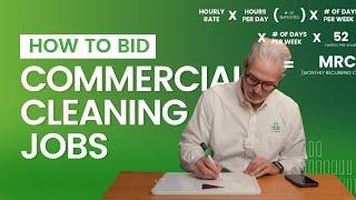 How to Bid Commercial Cleaning Jobs FORMULA INCLUDED